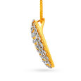Marvellous Diamond Pendant and Earrings Set in Yellow and White Gold,,hi-res 2