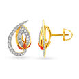 Ethereal  Gold And Diamond Flower Bud Necklace Set,,hi-res 4