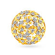 Dazzling 18 Karat Dual-Toned Gold And Diamond Floral Finger Ring,,hi-res 2