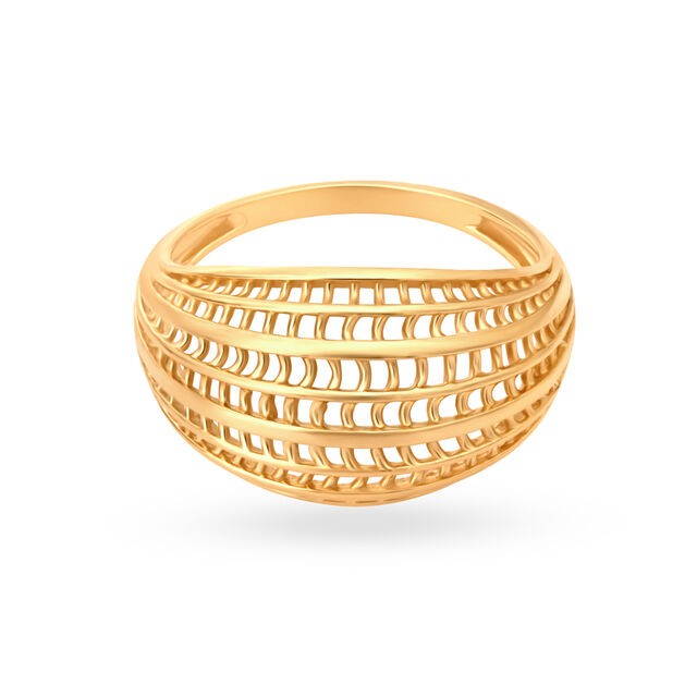 Stately Gold Ring,,hi-res