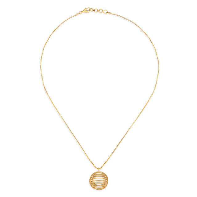 Tanishq Gold Pendant with Chain 