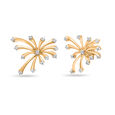 18 KT Yellow Gold Festive Diamond Detachable Drop Earrings,,hi-res 4