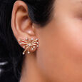 18 KT Yellow Gold Festive Diamond Detachable Drop Earrings,,hi-res 6