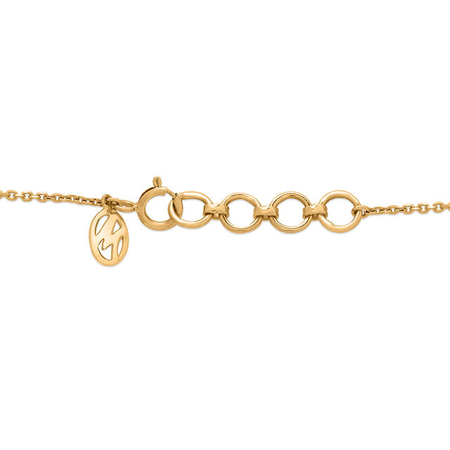 18KT Yellow Gold And Diamond Tassel Necklace 4