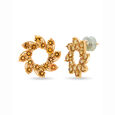 18 KT Yellow Gold Sapphire Yellow Stud Earrings,,hi-res 2