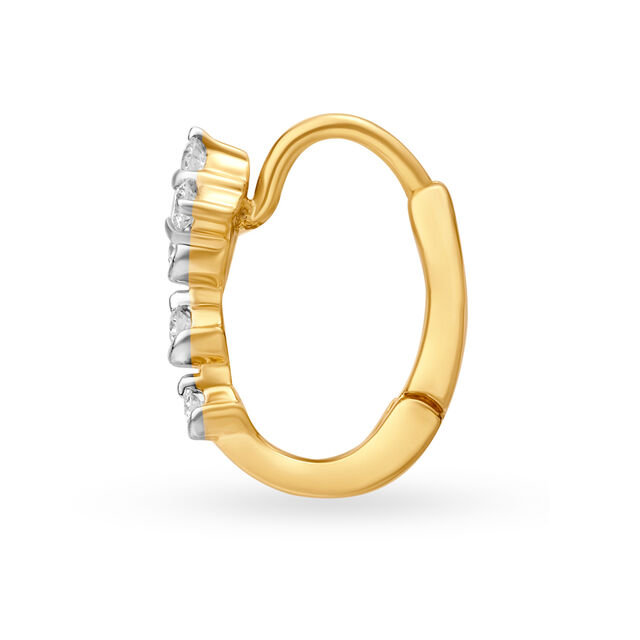 Shimmering Petite Diamond Nose Ring 2