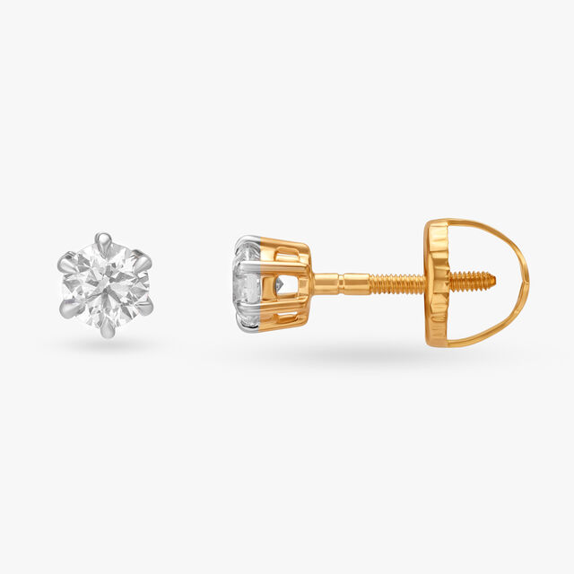 Empyreal Resplendence Solitaire Earrings