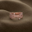 Elegant Crossover Diamond Ring 