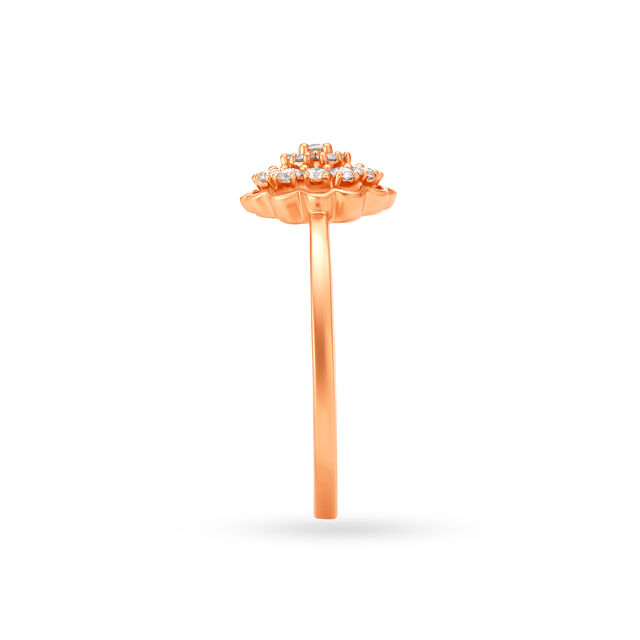 Dazzling Floral Finger Ring