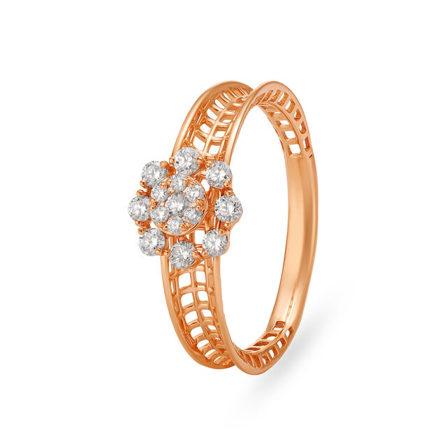 Graceful Modern Diamond Finger Ring 