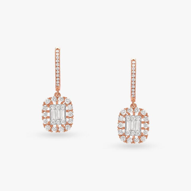Stunning Diamond Hoop Earrings
