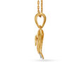 Enchanting Leaf Gold and Diamond Pendant 2