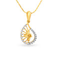 Stately Paisley Diamond Pendant,,hi-res 