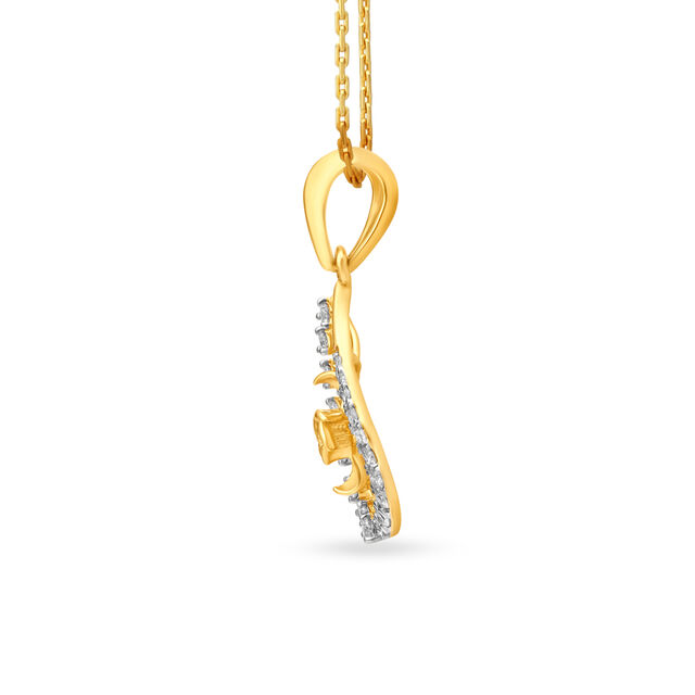 Stately Paisley Diamond Pendant,,hi-res 2