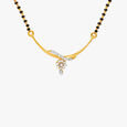 Modish Floral Mangalsutra 