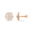 Bedazzling Floral Diamond Stud Earrings,,hi-res 3