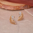 Charming Floral Jali Work Stud Earrings,,hi-res 