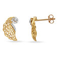 Charming Floral Jali Work Stud Earrings,,hi-res 3