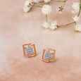 Classy Contemporary Diamond Stud Earrings 