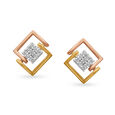 Classy Contemporary Diamond Stud Earrings 2