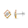 Classy Contemporary Diamond Stud Earrings 3