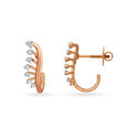 Eccentric Rose Gold and Diamond Stud Earrings,,hi-res 2