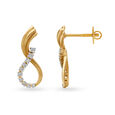 Mesmerising Diamond and Rose Gold Stud Earrings,,hi-res 3