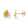 Shiny Carved Diamond Stud Earrings,,hi-res 2