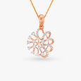 Stunning Asymmetry Diamond Pendant and Earrings Set 2