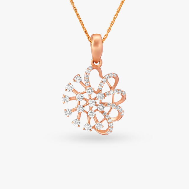 Stunning Asymmetry Diamond Pendant and Earrings Set 2