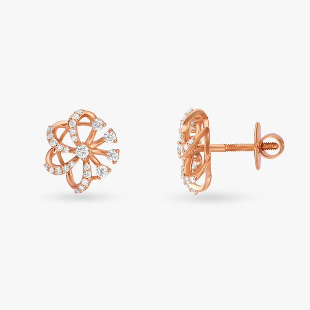 Stunning Asymmetry Diamond Pendant and Earrings Set 5