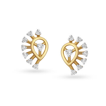 Riveting Diamond Stud Earrings
