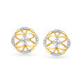 Divine 18 Karat Yellow Gold And Diamond Studs,,hi-res 