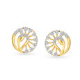 Fascinating 18 Karat Dual Gold And Diamond Studs,,hi-res 
