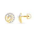 Fascinating 18 Karat Dual Gold And Diamond Studs,,hi-res 2
