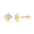 Delicate 18 Karat Yellow Gold And Diamond Studs,,hi-res 2