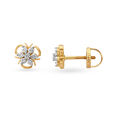 Entrancing Floral Diamond Stud Earrings,,hi-res 2