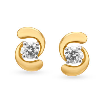 Chic Diamond Stud Earrings