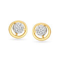 Classic 18 Karat Yellow Gold And Diamond Studs,,hi-res 