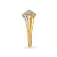 Charming Gold Finger Ring with Diamonds,,hi-res 3