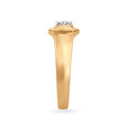 Stunning 18 Karat Yellow Gold And Diamond Finger Ring 3