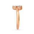 Charming Floral Rose Gold and Diamond Ring 3