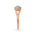 Lavish 18 Karat Rose Gold And Diamond Floral Finger Ring,,hi-res 3