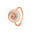 Spectacular Spiral Design Diamond Finger Ring 