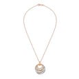 Dual Gold & Diamond Concentric Pendant,,hi-res 3