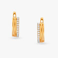Glowing Allure Diamond Hoop Earrings 3