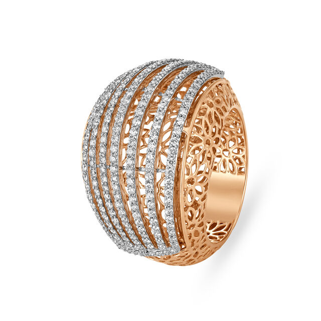 Glamorous Diamond Eternity Ring in White and Rose Gold,,hi-res 