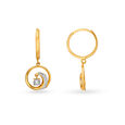 Stunning Gold and Diamond Hoop Earrings 2