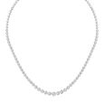 Slender White Gold and Diamond Necklace,,hi-res 2