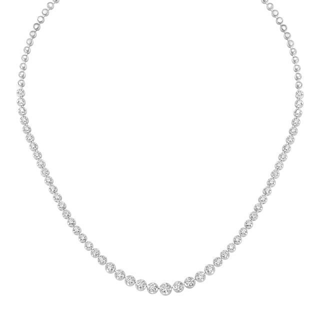 Slender White Gold and Diamond Necklace,,hi-res 2